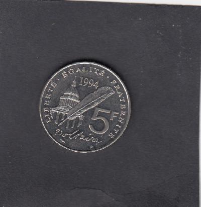 Beschrijving: 5 Francs VOLTAIRE